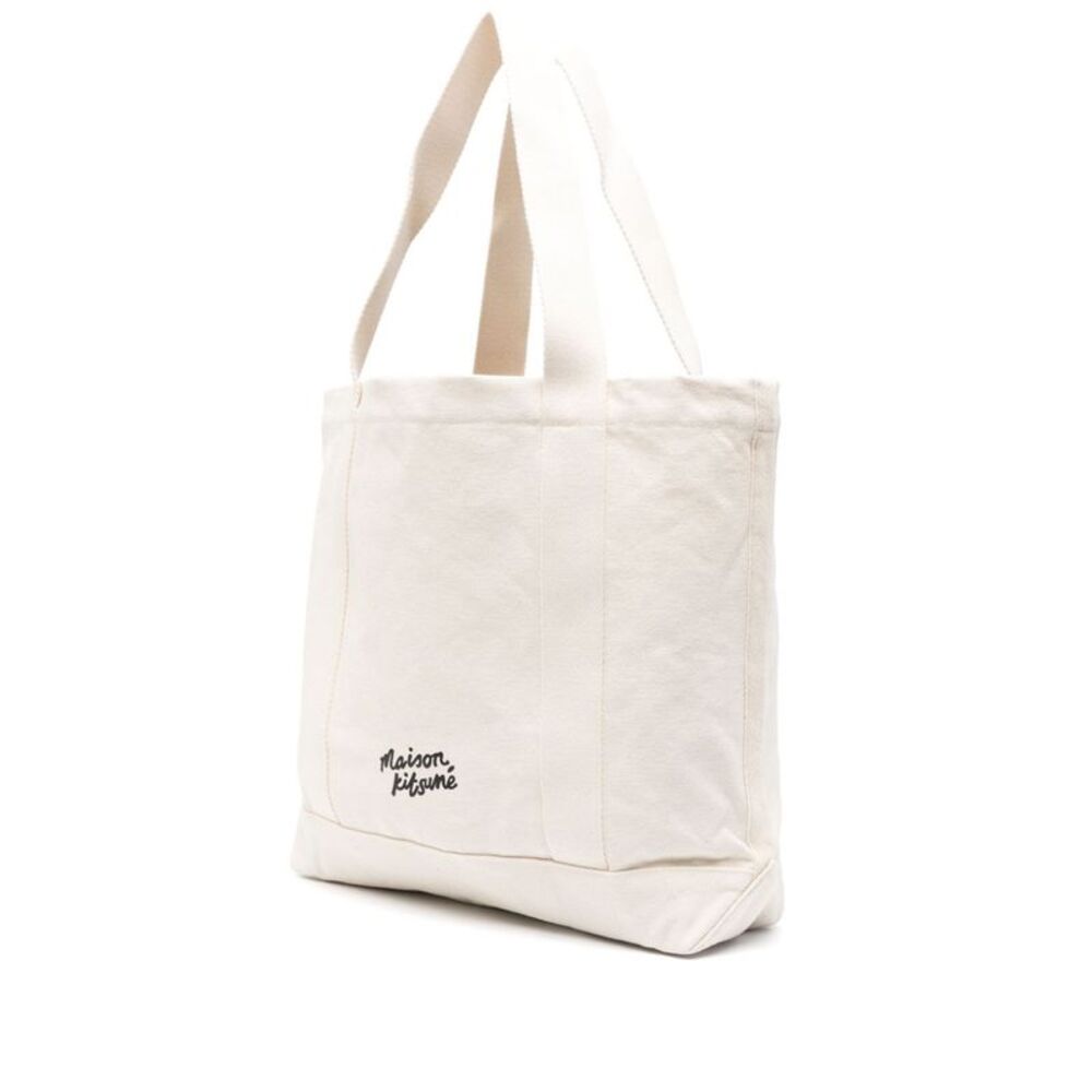 Maison Kitsune Women's Fox Head-Print Cotton Tote - Picture 3 of 4